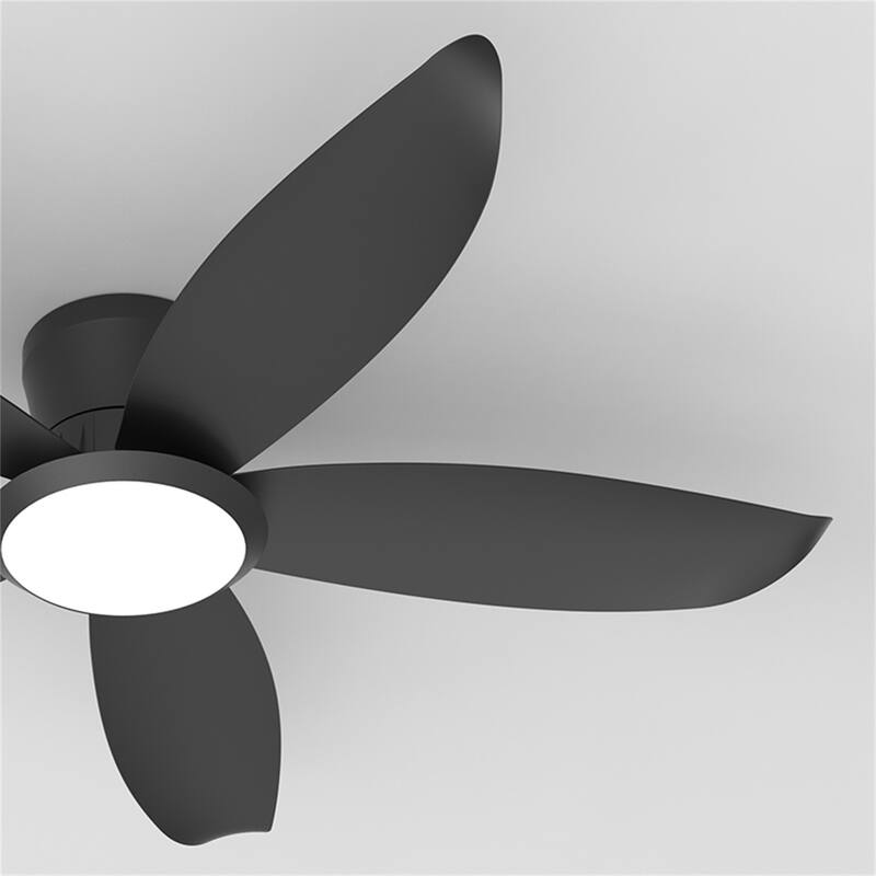42" 5 Blade High-airflow Easy-install Plug-in ABS Blade Ceiling Fan Light