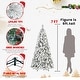 preview thumbnail 15 of 15, Flocked Pre-Lit Christmas Tree with Warm White Lights 7 Foot