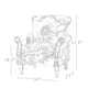 HULALA HOME Nailhead Trim Traditional Accent Armchair with Rolled Arms
