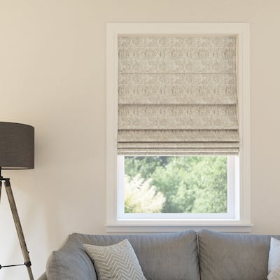 Sun Zero Talmage Tonal Geometric Total Blackout Cordless Roman Shade