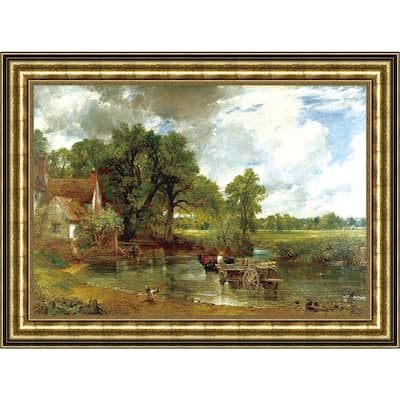 The Haywain by John Constable Giclee Print Oil Painting Gold Frame Size 34" x 25"