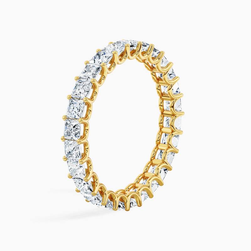 Auriya 14k Gold Princess Lab Grown Diamond Eternity Band 2.60 - 11.25 ct. tw. (F-G, VS)