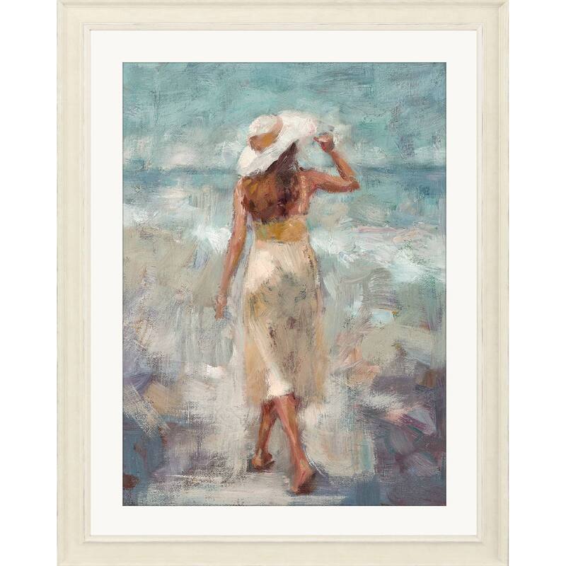 Beach Stroll Framed Art Giclee Under Glass Bed Bath & Beyond 40221246