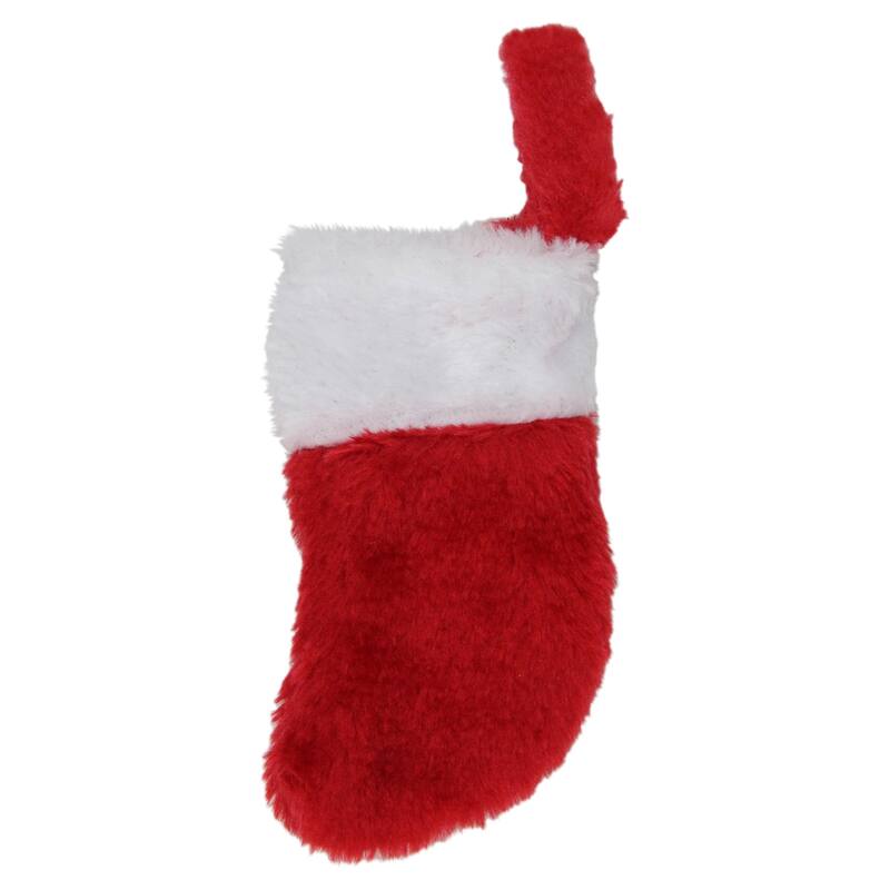 6" Red and White Traditional Cuff Mini Christmas Stocking