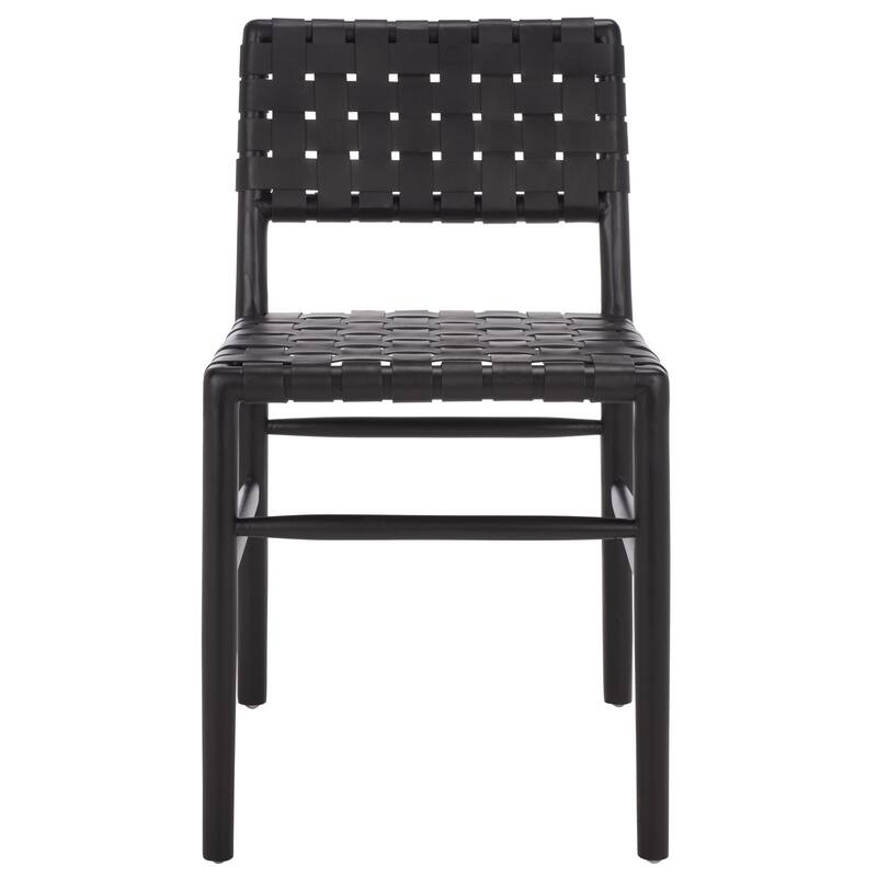 SAFAVIEH Home Kaiber Dining Chair - 18"W x 22"D x 33"H - Black/Black