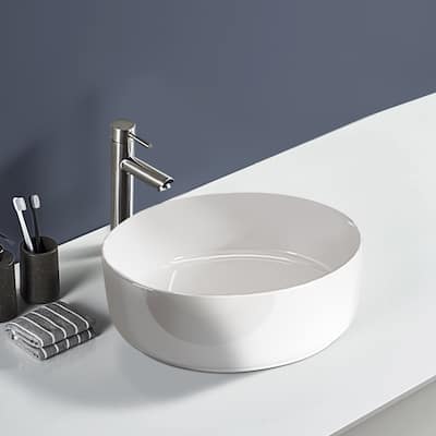 Topcraft Ceramic Countertop Bathroom Sinks - 15.5"
