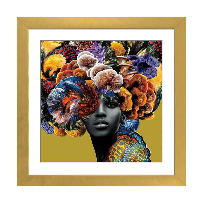 iCanvas "Good Hair" by Lolita Lorenzo PFA - Gold - 16x16x1