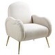 preview thumbnail 21 of 30, Accent Chair With Metal Gold Legs, Snowflake fabric Armchair,Single Sofa Chair for Living Room Bedroom, Dining Room