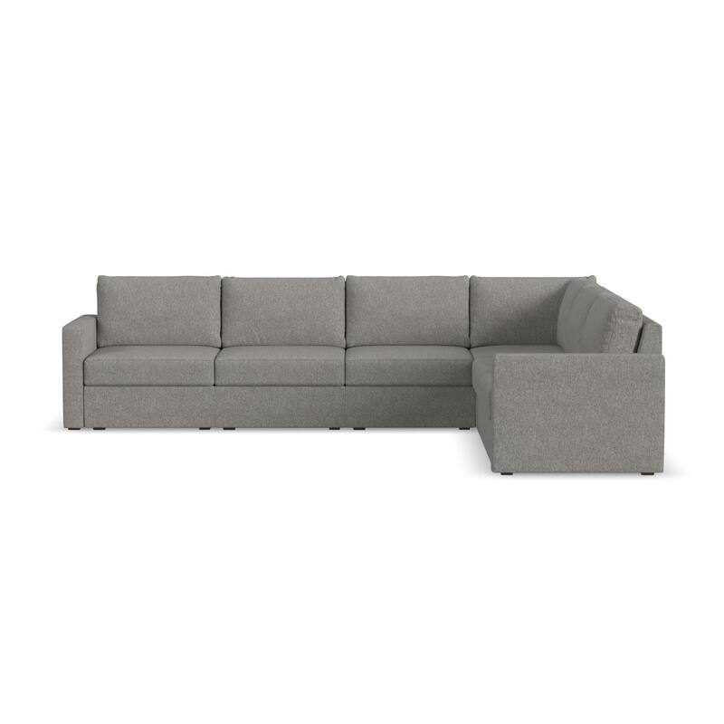 Flex 6-seat Upholstered Modular Sectional by Flexsteel - 134" x 35" x 103"