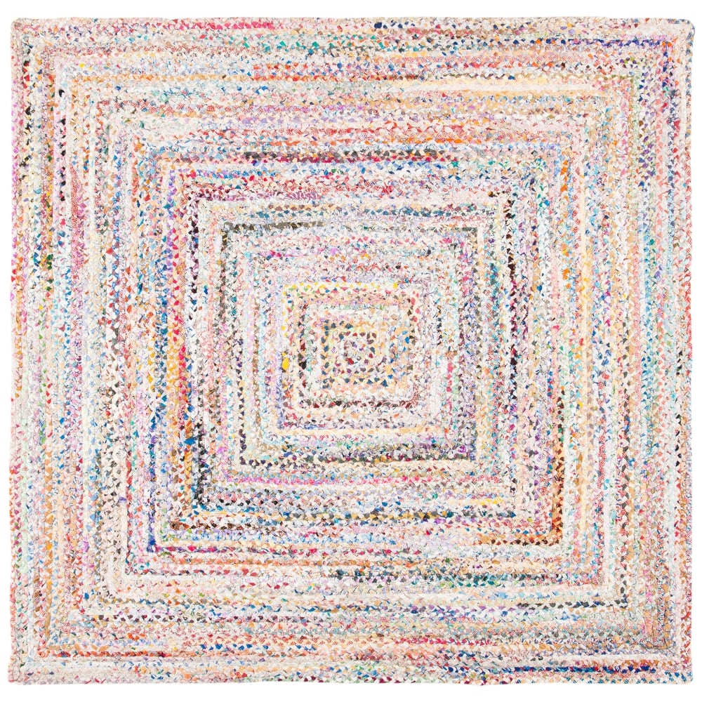 SAFAVIEH Georgine Handmade Nanny Braided Bohemian Cotton Rug