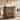 39.4” H Brown Engineered Wood Bar Table with Footrest, 4-Tier Arc-Shaped Home Bar Unit