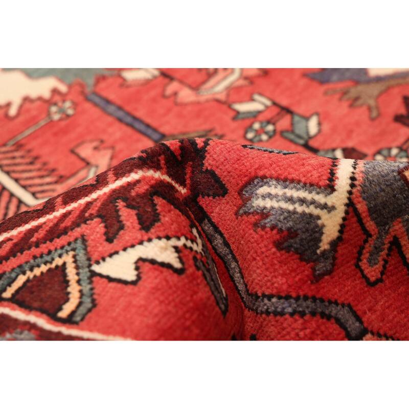 ECARPETGALLERY Hand-knotted Andelz Light Red Wool Rug - 3'5 x 9'7