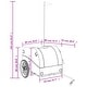 preview thumbnail 15 of 59, vidaXL Bike Trailer Kids Bicycle Cargo Wagon Buggy Carriage Cycle Trailer Iron
