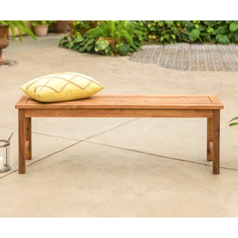 Middlebrook Surfside 53-inch Acacia Wood Outdoor Bench