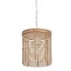 preview thumbnail 1 of 2, Maxim 22441 Vannerie 7" Wide Wood Mini Pendant Ecru