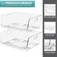 preview thumbnail 23 of 22, Sorbus Stackable Storage Bins Acrylic Open Front Clear Stackable Storage Bins for Pantry Kitchen (Large)