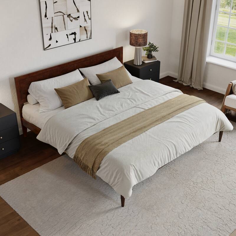 Ellarie Platform Bed with Adjustable Headboard