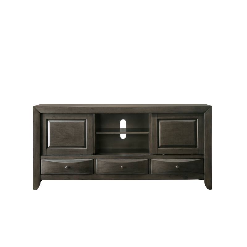 Priscella 6 Piece Gray Oak Storage Platform Bedroom Set