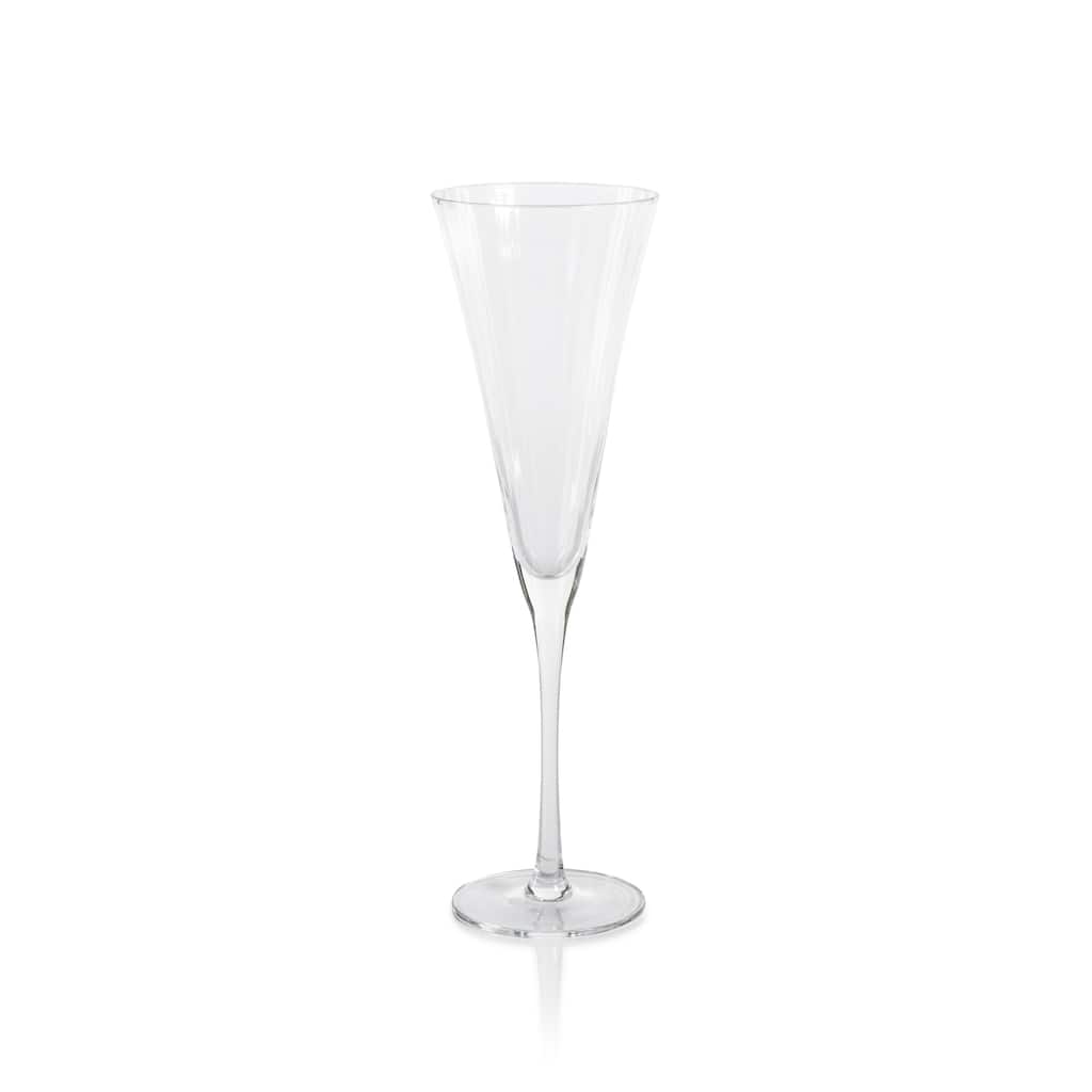 Cesena Optic Champagne Flutes, Set of 4