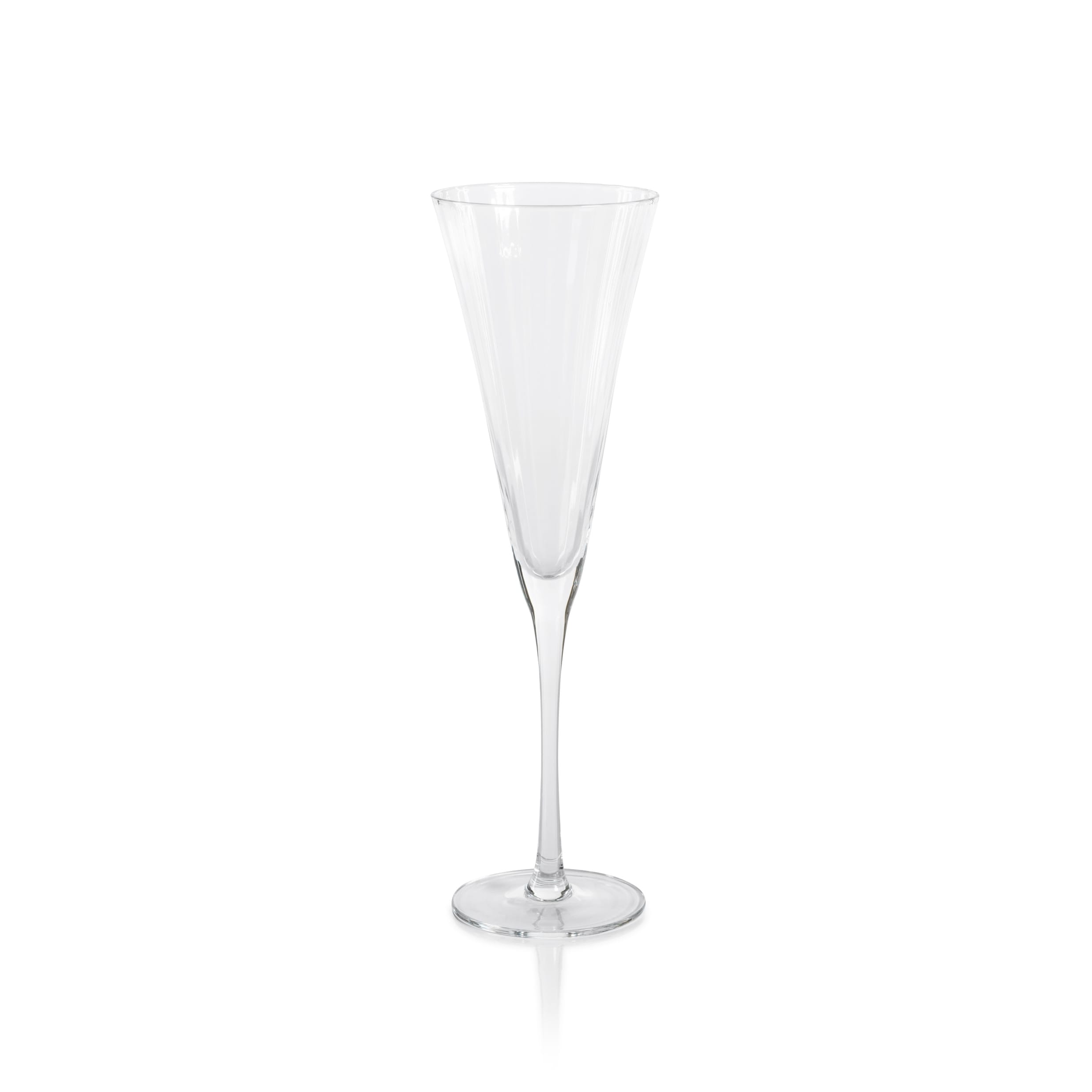 Cesena Optic Champagne Flutes, Set of 4