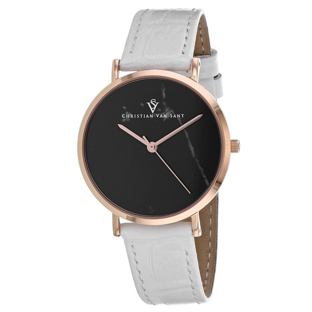 Christian Van Sant Women's Lotus Black Dial Watch - CV0423 - 6 (36)