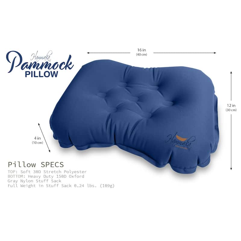 Hammaka Pammock Sleeping Pad/ Inflatable Hammock with Inflatable Pillow and Hammock Straps