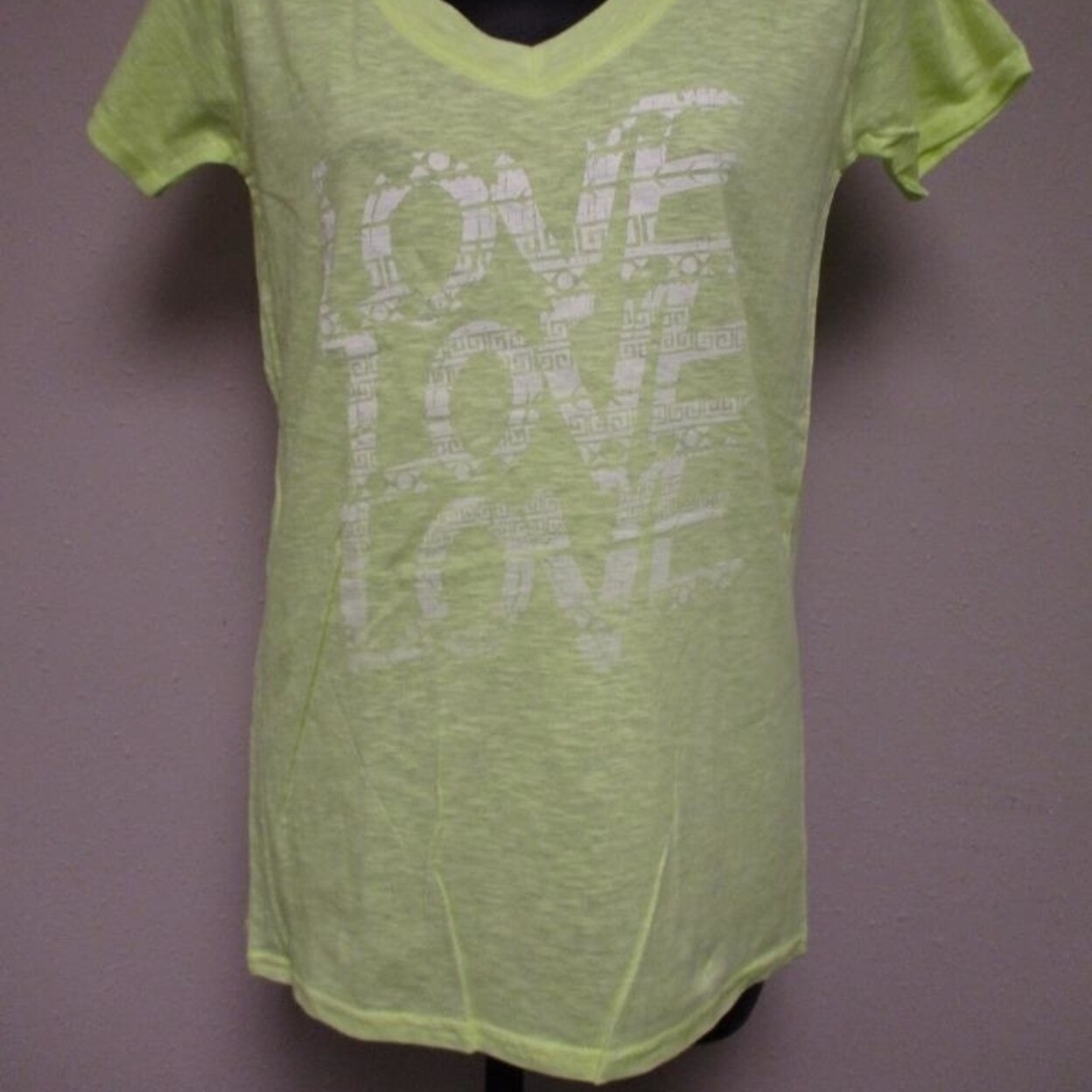 Shop Minor Flaw Love Love Love Womens Sizes S M L Orange Or Lime Green Shirt Overstock 23002941