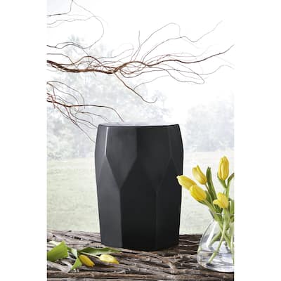Signature Design by Ashley Rhysworth Black Indoor/Outdoor Stool