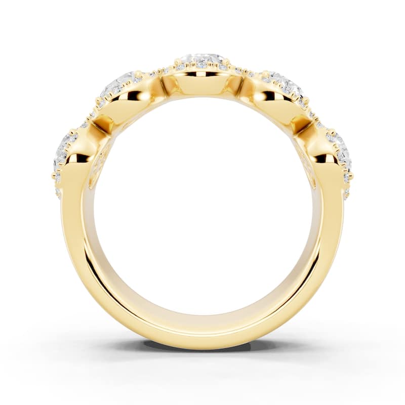 Auriya 14k Gold 2 1/2ctw Lab Grown Diamond Anniversary Ring (E-F VS)