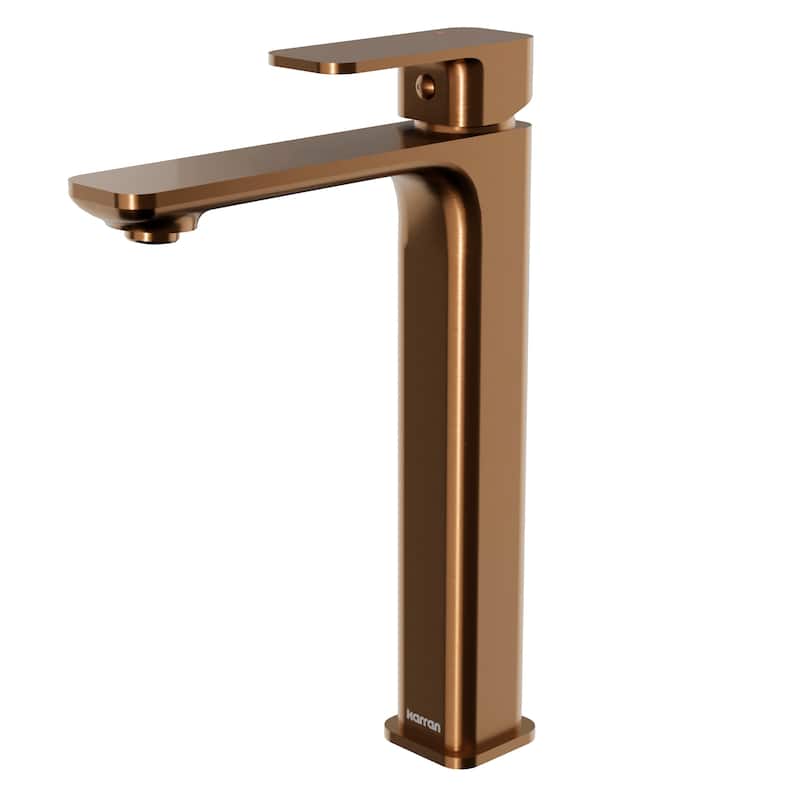 Karran Venda KBF512 Single-Handle Single Hole Vessel Bathroom Faucet with Matching Pop-up Drain
