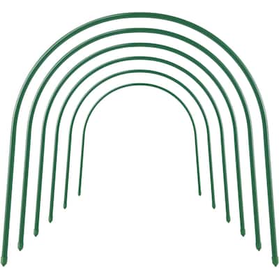 Agfabric 6-Pack Steel Greenhouse Hoops, Rust-Free Grow Tunnel, Support Hoops for Garden w/6 ft. x 20 ft. Film
