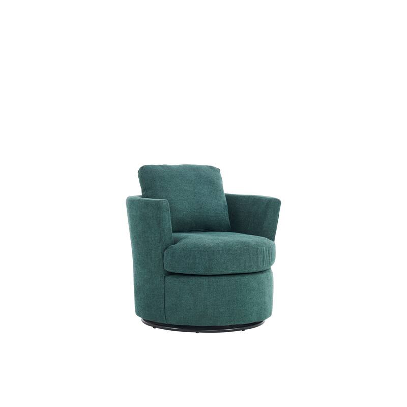 29.5" Polyester Swivel Arm Chair