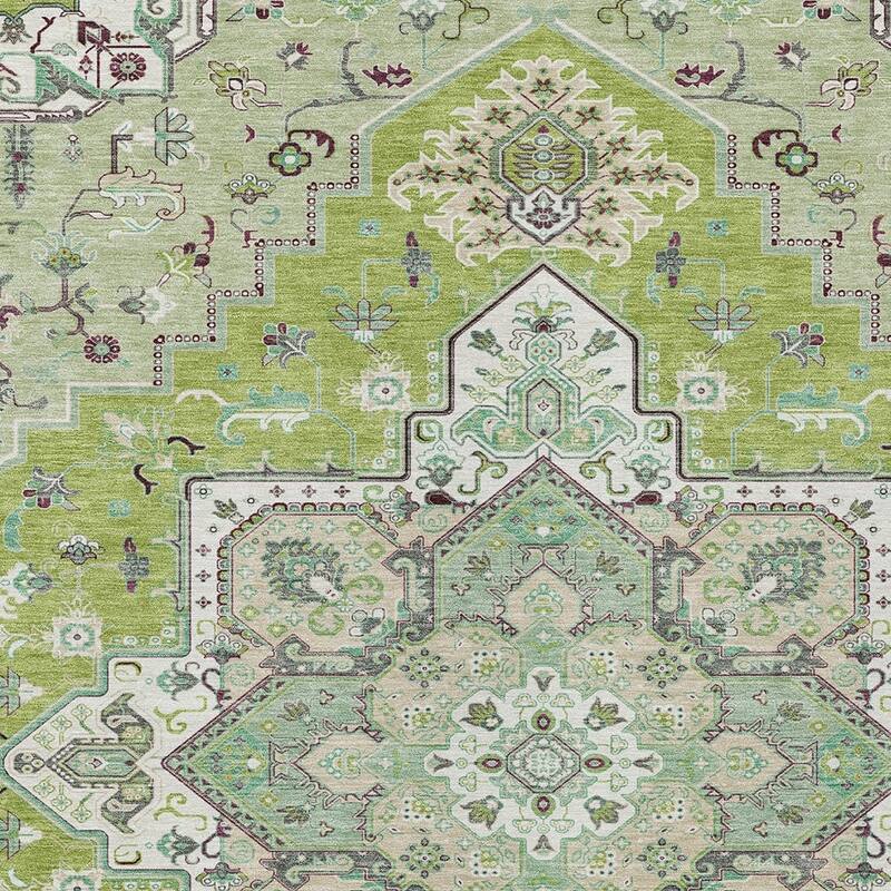 HomeRoots Oriental Traditional Rectangle Outdoor Rug
