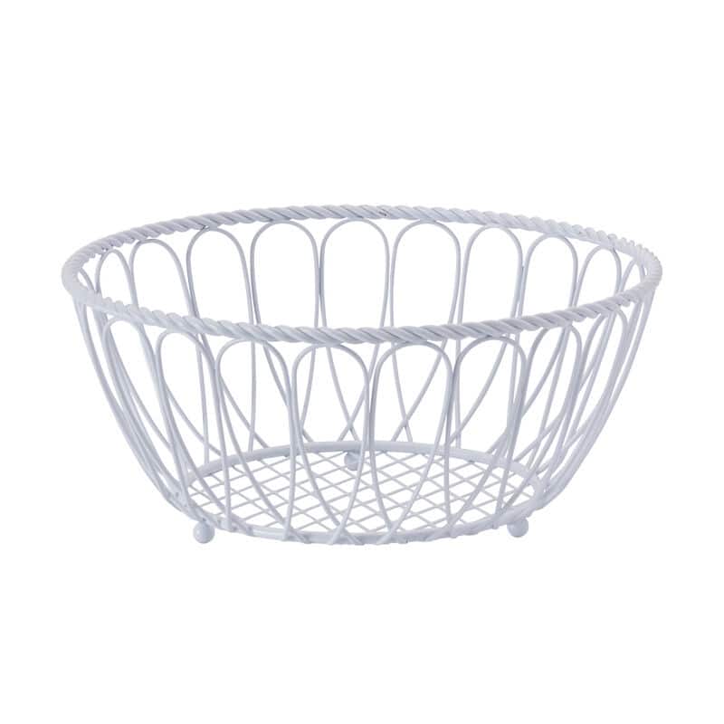 Mikasa Gourmet Basics Rope Basket, 10 Inch, White