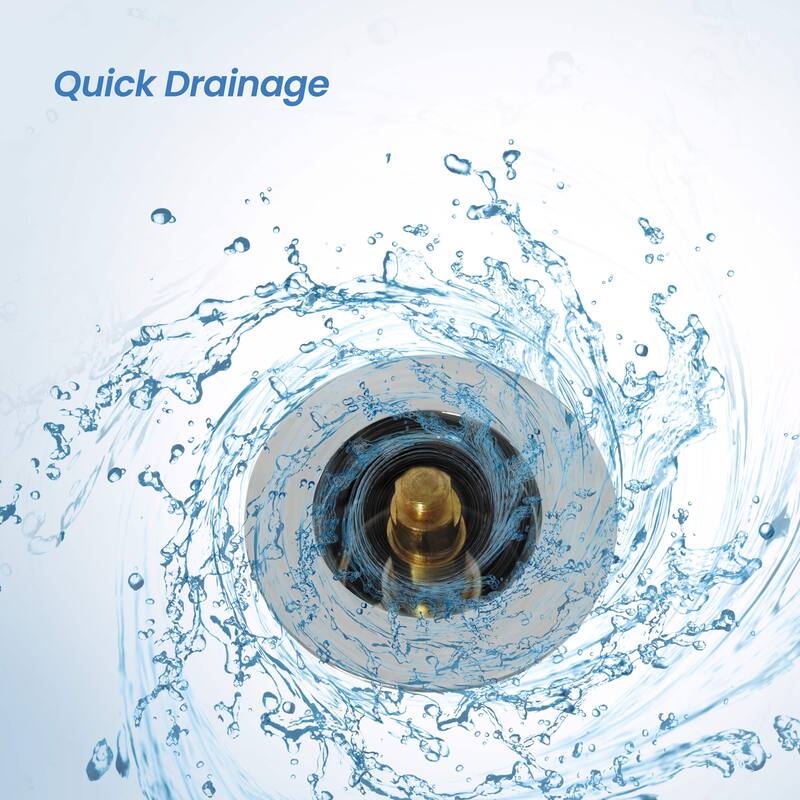 Bathroom Sink Pop Up Drain Stopper Full Cover without Overflow