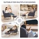 preview thumbnail 11 of 46, HOMYKA 27.95” Wide Rocking Chair with Ottomans for Nursery and Living Room