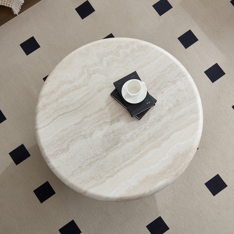 Elegant Modern Round Coffee Table, Ideal for Stylish Living Room Decor