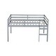 preview thumbnail 8 of 10, Full Rubber Wood Loft Bed with Ladder,Grey