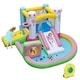 preview thumbnail 1 of 10, Costway Inflatable Bounce House with Slide Jumping Area Obstacle Ball with 480W Blower