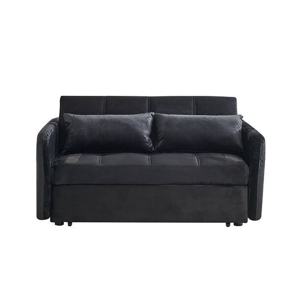 3in1 MultiFunctional Sleeper Convertible Couch PullOut Bed, Black Bed Bath & Beyond 39380003