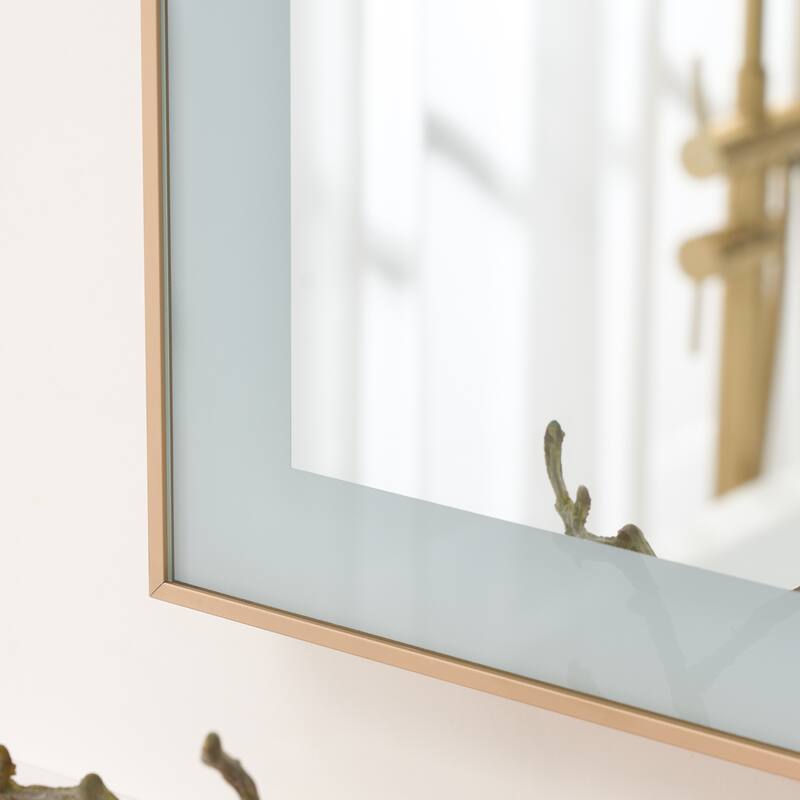 Wall Mounted Bathroom Framed LED Mirror With Dimmable Light Touch Sensor And Memory Function, Anti- Fog