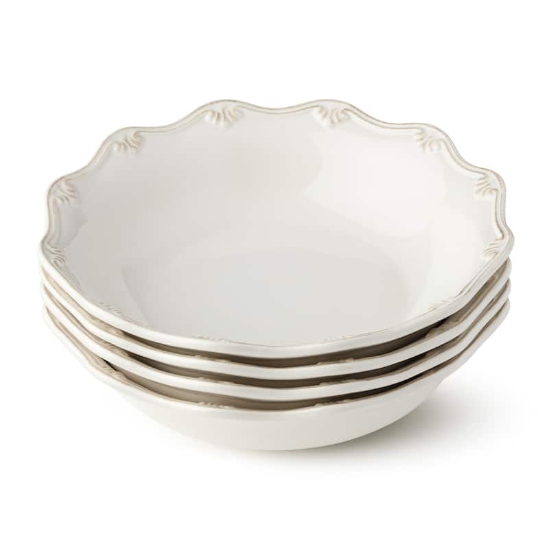 Certified International Heritage Scroll 30 oz. Soup Bowls,Set of 4 - 9'' W x 9'' D x 2.25'' H