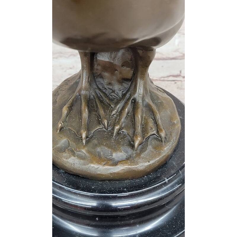 Hand Made Original Artwork By Milo Stork Bird Real Bronze Sculpture Figurine