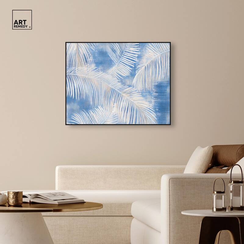 Sky Palm Silhouettes Canvas by Art Remedy