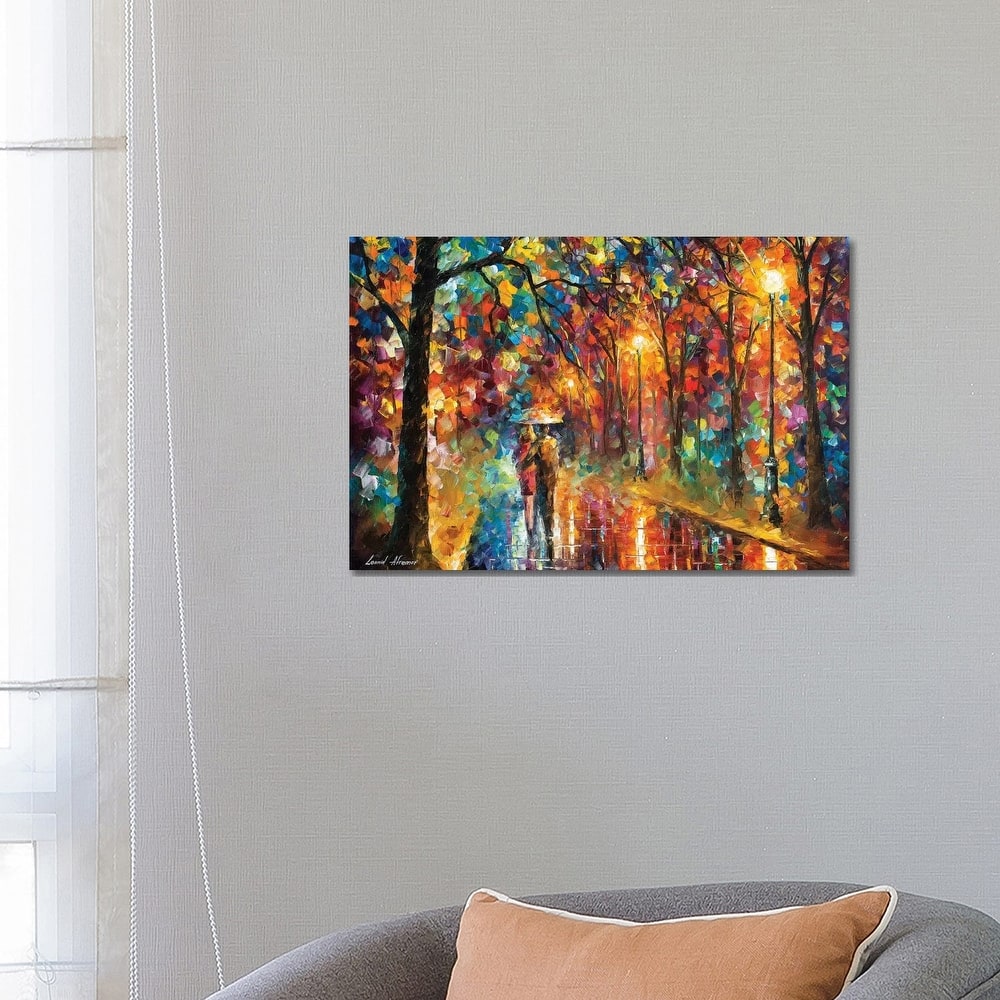 iCanvas "Walking In The Rain" by Leonid Afremov Canvas Print