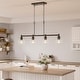 preview thumbnail 38 of 56, 4/5-Light Kitchen Island Pendant Light Fixture with Clear Glass Shades