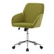 preview thumbnail 36 of 60, Velvet Home Office Chair, Ergonomic Swivel Study Desk Chair, Upholstered Vanity Chair with Backrest Seat and Metal Base