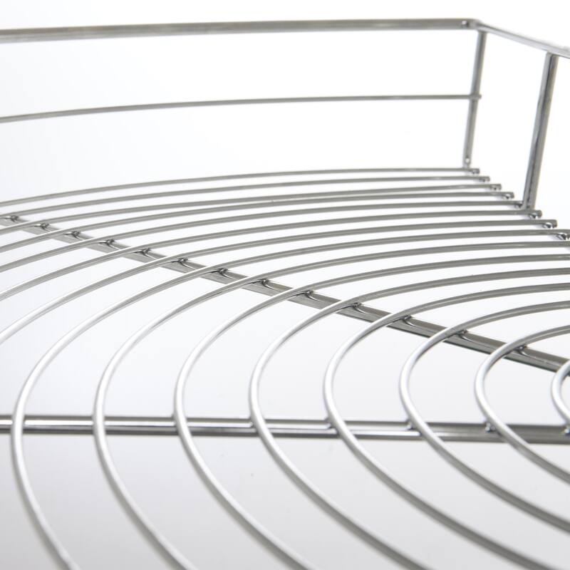 Dowell Lazy Susan 28" Diameter - 270 Degree Double Rack Stainless Steel