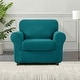 preview thumbnail 35 of 149, Subrtex 9-Piece Stretch Sofa Slipcover Sets with 4 Backrest Cushion Covers and 4 Seat Cushion Covers Armchair - Teal