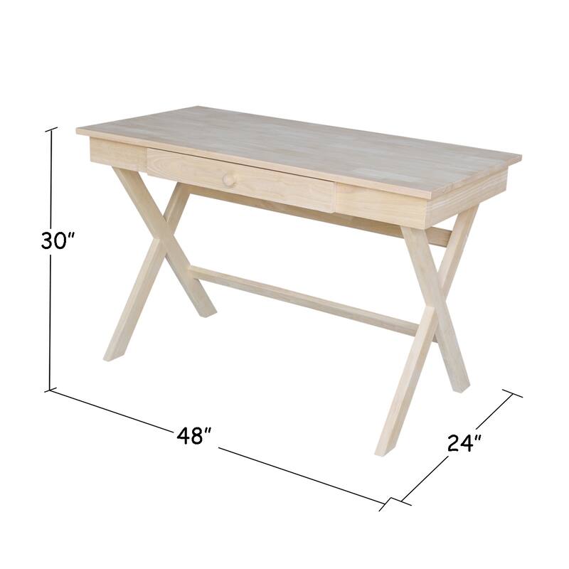 Cross Leg Solid Wood Desk